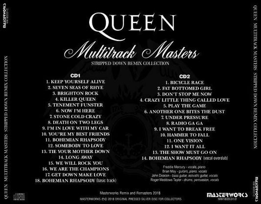 Queen Multitrack Masters Stripped Down Remix 2CD 36 Tracks