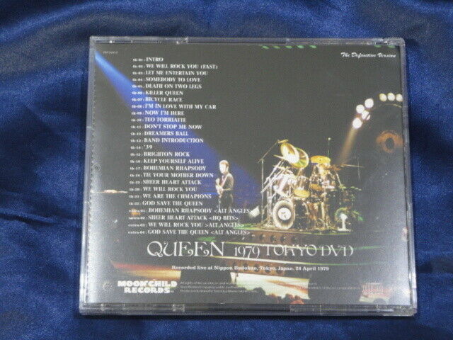 Queen 1979 Tokyo DVD The Definitive Version 1CD Moonchild Records