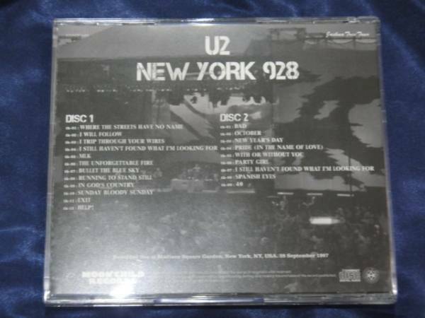 U2 / New York 928 Joshua Tree Tour 1987 2CD Moonchild Records