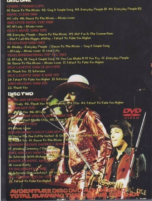 Sly & The Family Stone My Own Beliefs DVD 2 Discs 43 Tracks Funk Rock Music F/S