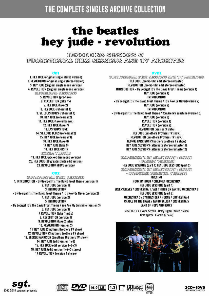 The Beatles Hey Jude Revolution 50th Anniversary Edition The Complete Singles Archive 2CD 1DVD