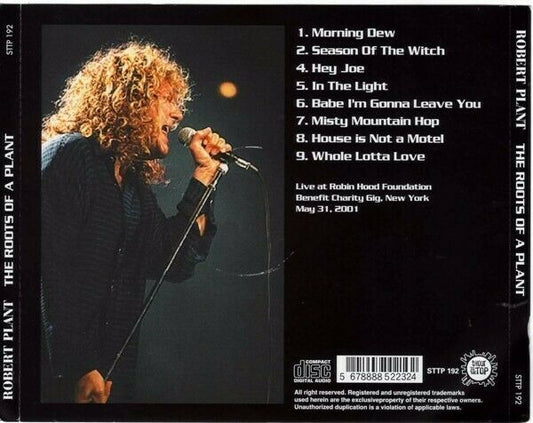 Robert Plant The Roots Of A Plant New York 2001 1CD