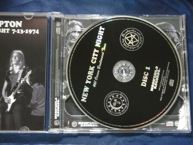 Eric Clapton New York City Night 1974 2CD Moonchild Records