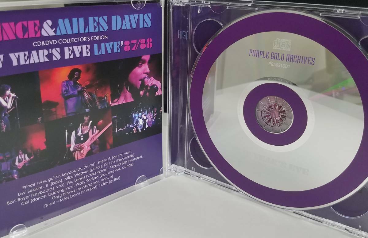 PRINCE & MILES DAVIS New Year's Eve Live '87/88 CD DVD Collector's Edition