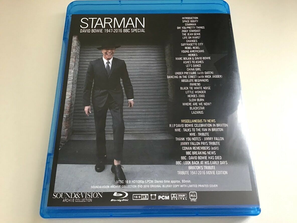 David Bowie Memorial Program Live Performances 9 Titles 11 Blu-Ray discs set
