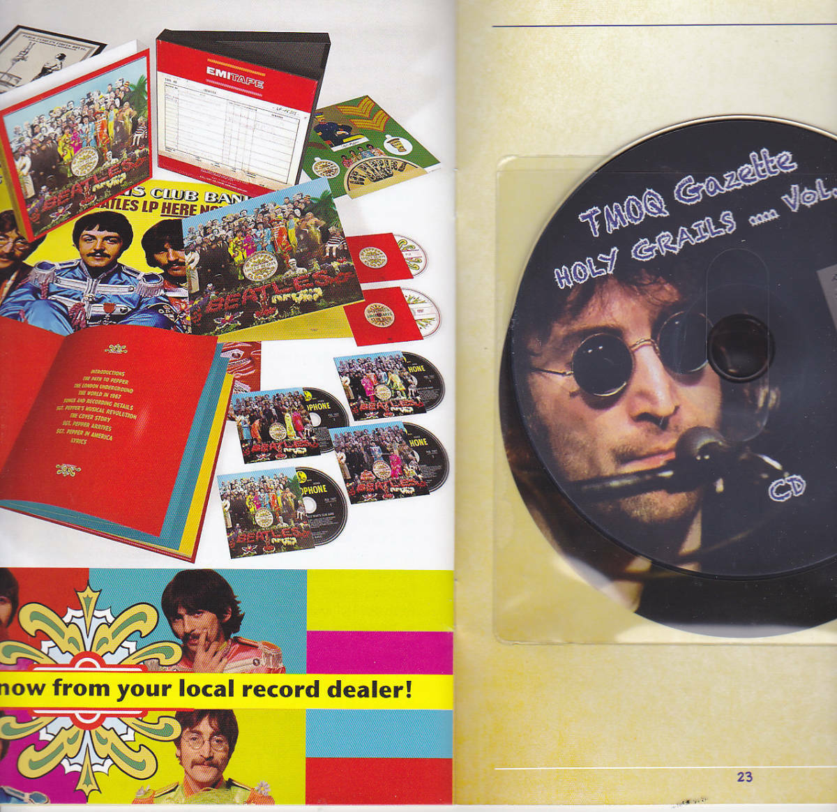 John Lennon SEVERAL TIMES IN NEW YORK CITY RECONSTRUCTION Vol.1 (CD+DVD BOOKLET) HMC TMOQ GAZETTE VOL.30
