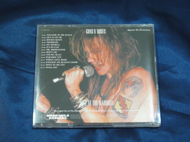 Guns N' Roses Live At The Marquee 1CD Moonchild Records
