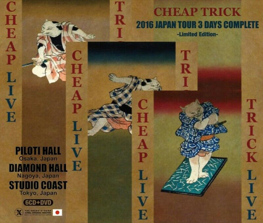 Cheap Trick 2016 Japan Tour 3 Days Complete Limited Edition 6CD 1DVD Set Music