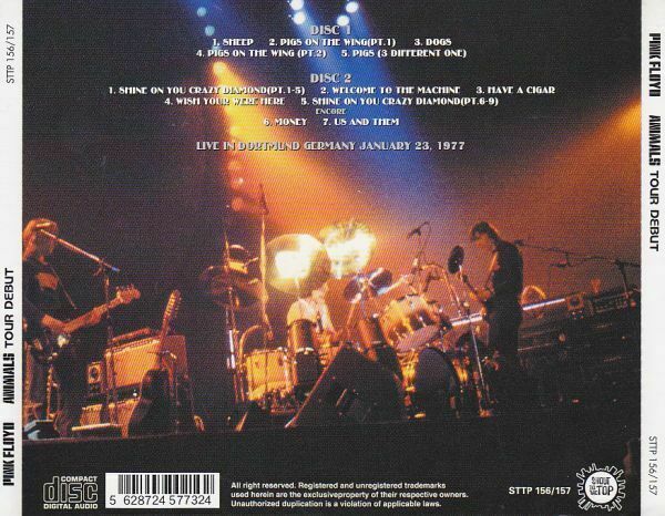 Pink Floyd Animals Tour Debut 1977 January 23 Germany Dortmund 2CD