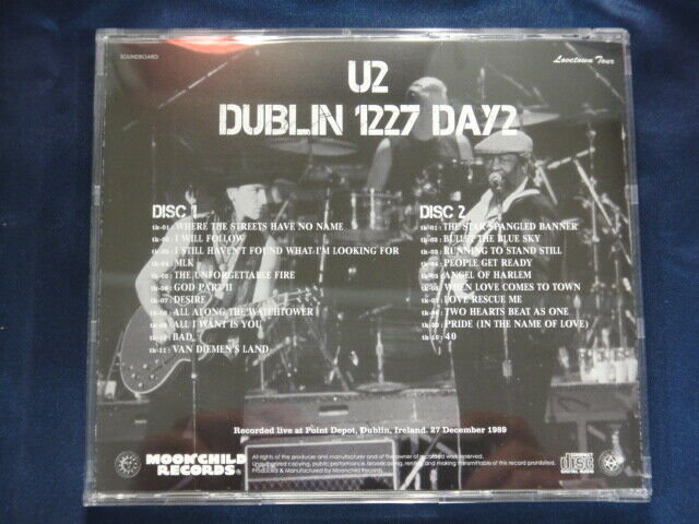 U2 / Dublin 1227 Day2 Lovetown Tour 1989 2CD Moonchild Records