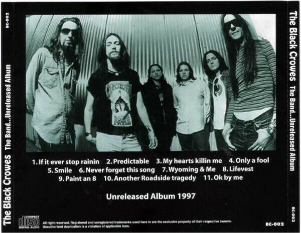 The Black Crowes / The Band Unreleased Album 1997 (1CD)