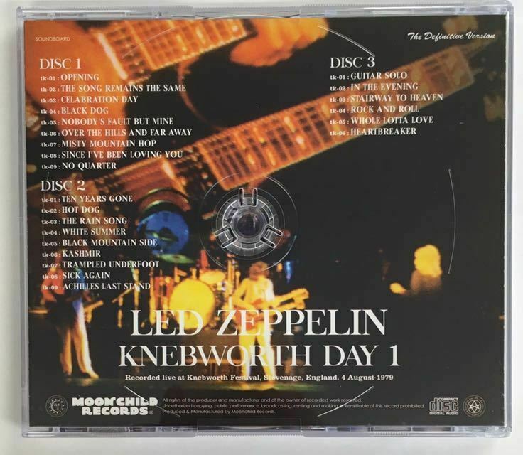 Led Zeppelin Knebworth Day 1 1979 Definitive Version 3CD Moonchild