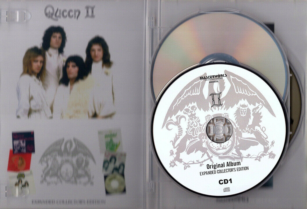 Queen II Expanded Collector's Edition New Remasters 2CD 1DVD Set