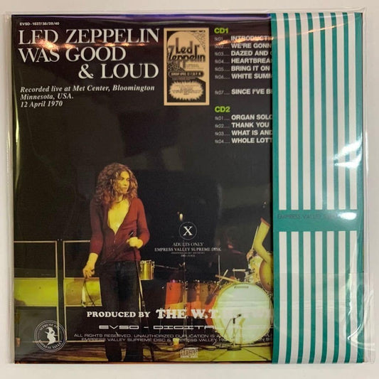 Led Zeppelin / Was Good & Loud 2CD Empress Valley