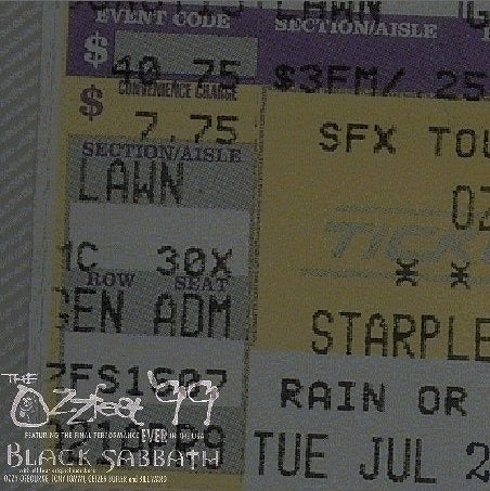 BLACK SABBATH / Ozzfest 1999 (2CDR)