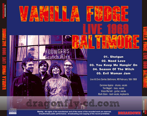 VANILLA FUDGE / LIVE 1969: BALTIMORE (1CDR)