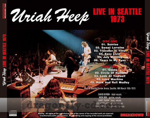 URIAH HEEP / LIVE IN SEATTLE 1973 (2CDR)