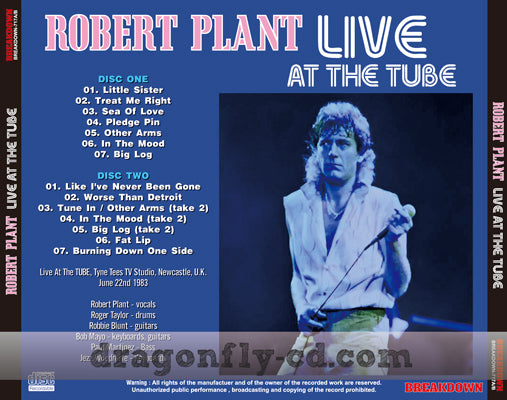 ROBERT PLANT / LIVE AT THE TUBE (2CDR)