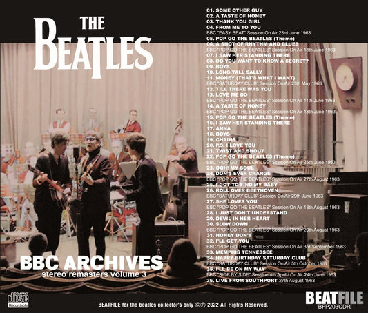 THE BEATLES / BBC ARCHIVES: STEREO REMASTERS VOL.3  SOUNDBOARD (1CDR)