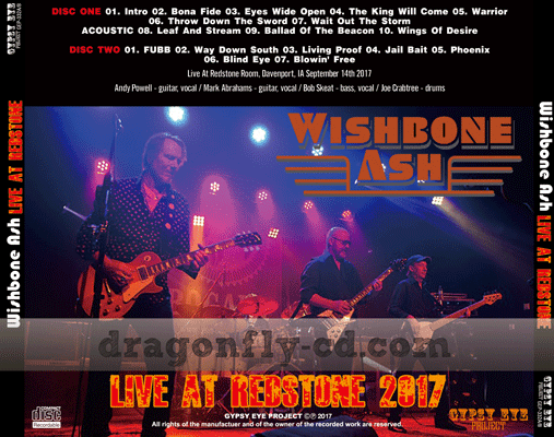WISHBONE ASH / LIVE AT REDSTONE 2017 SOUNDBOARD (2CDR)