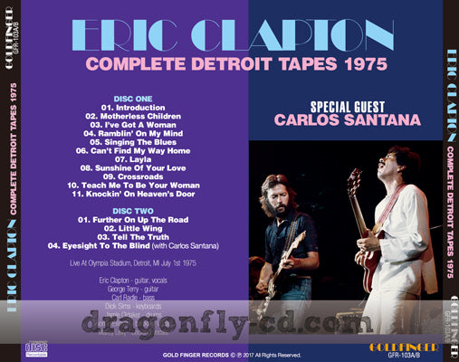 ERIC CLAPTON / COMPLETE DETROIT TAPES (2CDR)