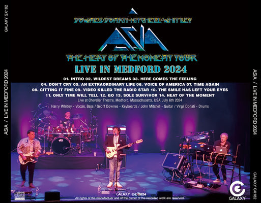 ASIA / EN DIRECTO EN MEDFORD LA GIRA "EL CALOR DEL MOMENTO" 2024 (1CDR)