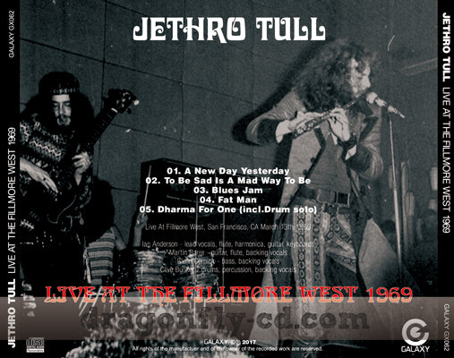 JETHRO TULL / LIVE AT THE FILLMORE WEST 1969 (1CDR)