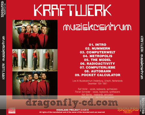 KRAFTWERK / MUZIEKCENTRUM Soundboard (1CDR)