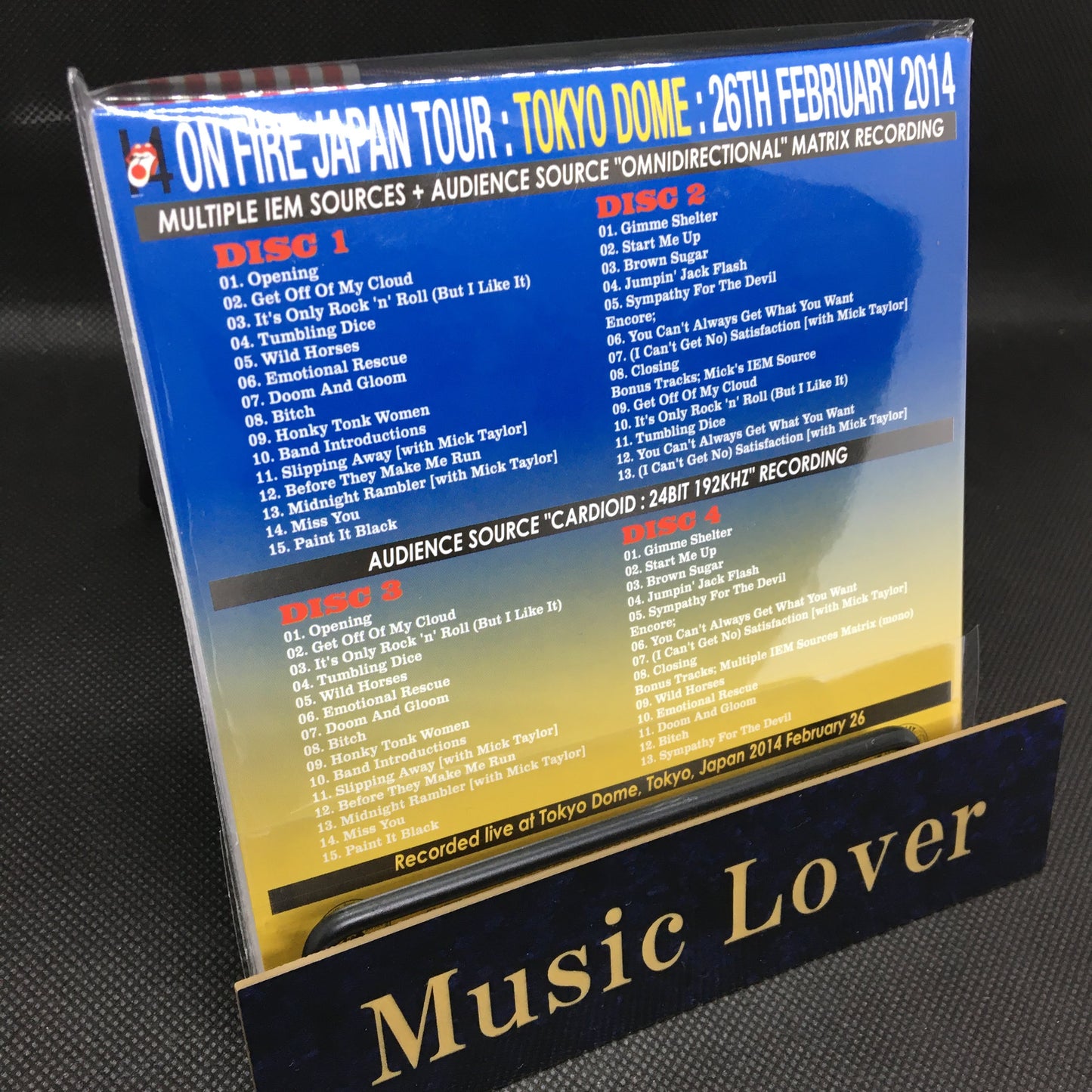 THE ROLLING STONES / THICK AS THIEVES 2014 TOKYO 1ST NIGHT DEFINITIVE EDITION (4CD)