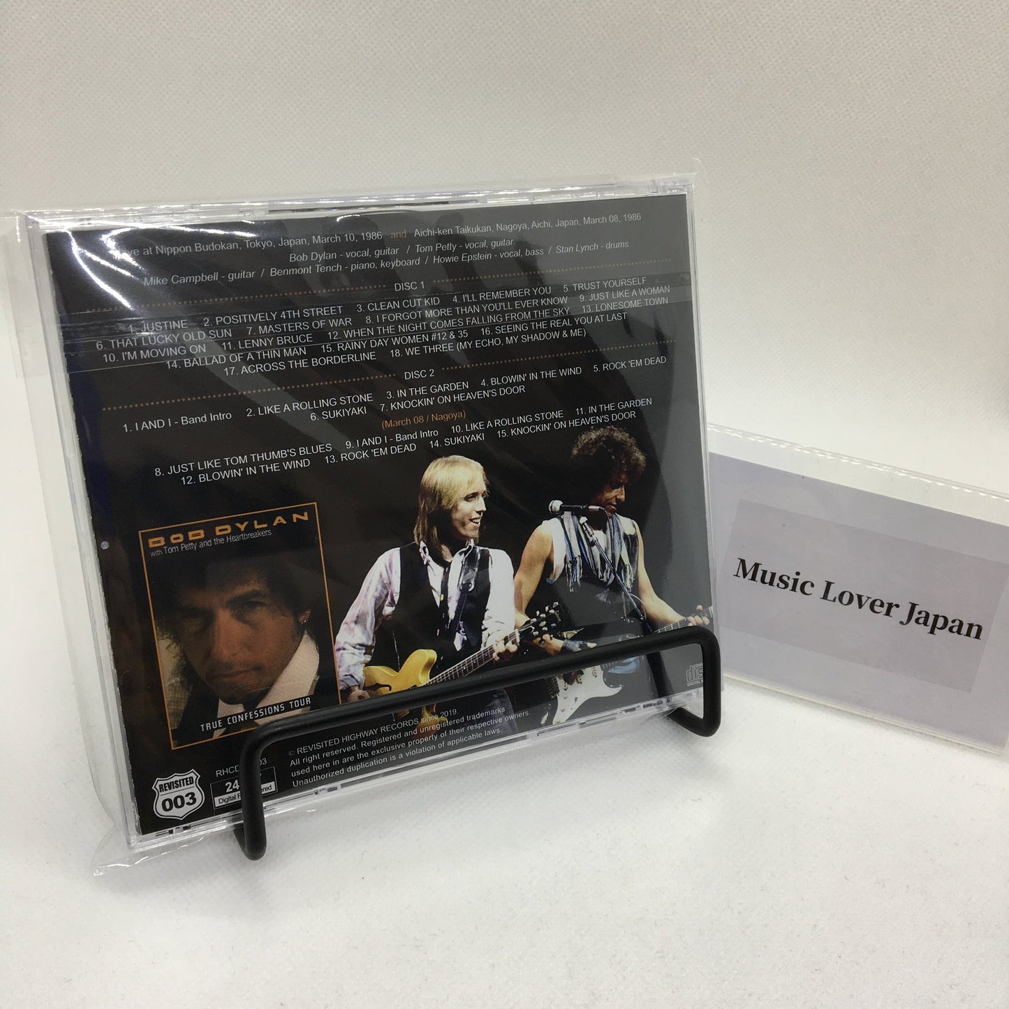 Bob Dylan With Tom Petty And The Heartbreakers Final Nights In Japan 1986 2CD