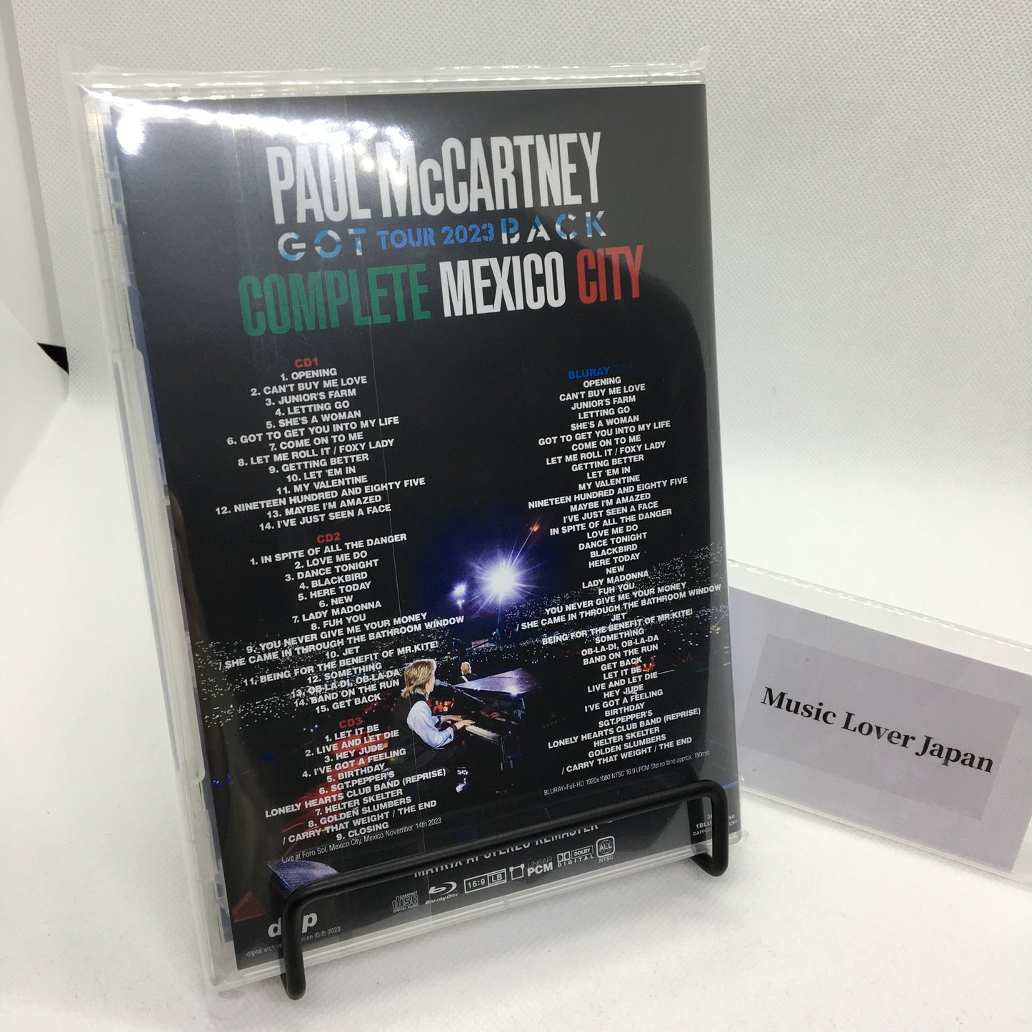 PAUL McCARTNEY / GOT BACK TOUR 2023 COMPLETE MEXICO CITY (3CD+1BDR)