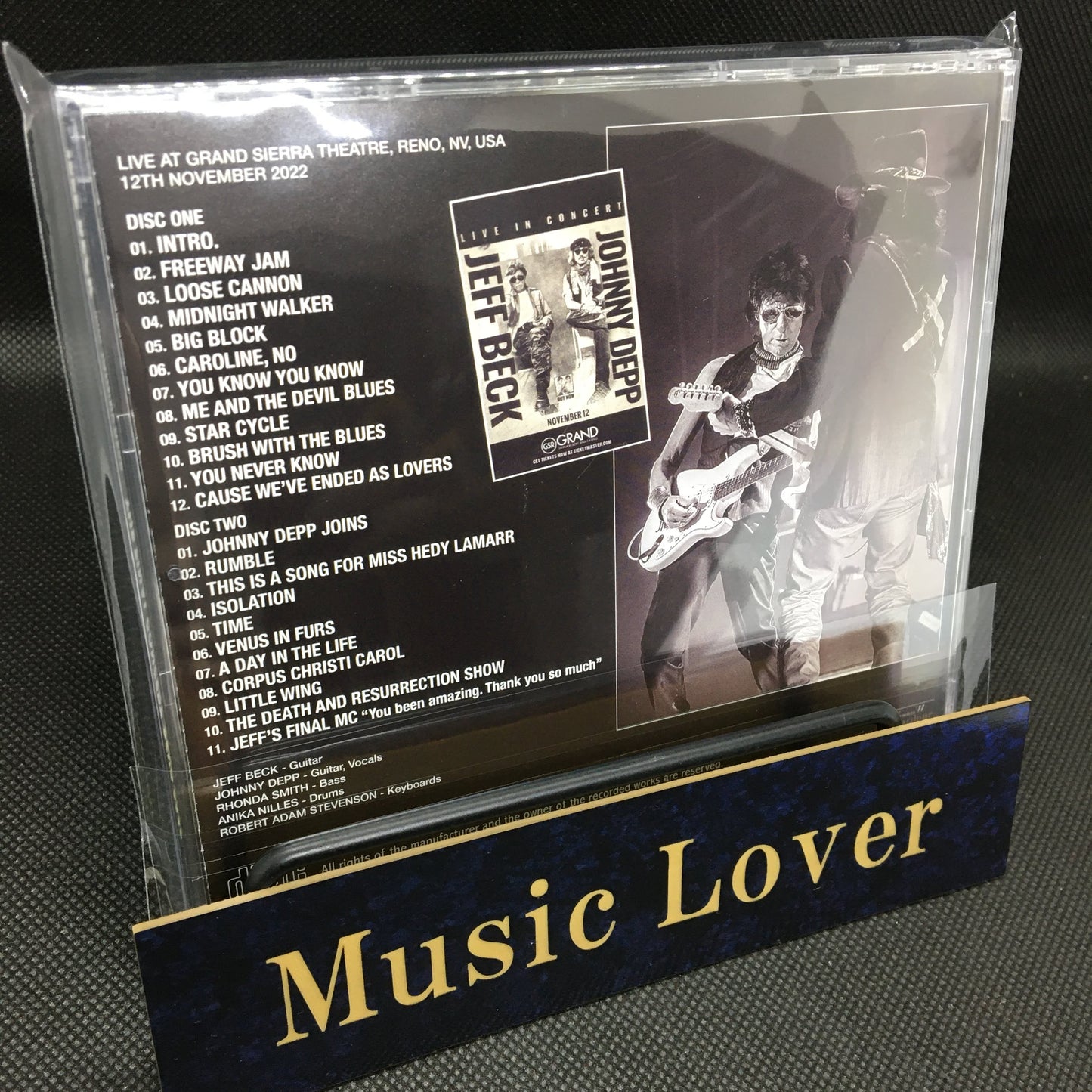 JEFF BECK w/JOHNNY DEPP / THE FINAL CONCERT RENO 2022 (2CD)