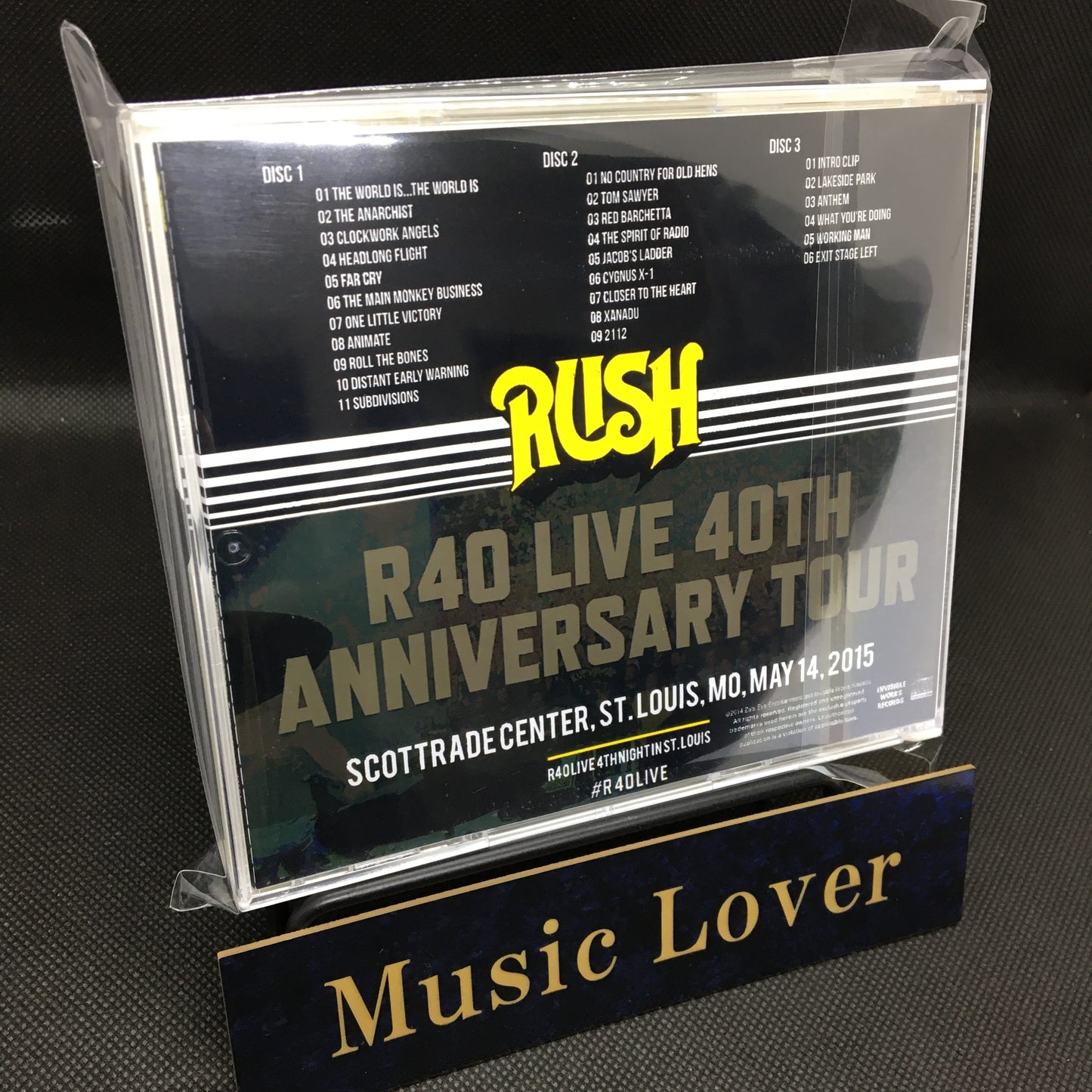 RUSH / R40 LIVE 4th Night in St. Louis Digital Remaster Edition (3CDR)