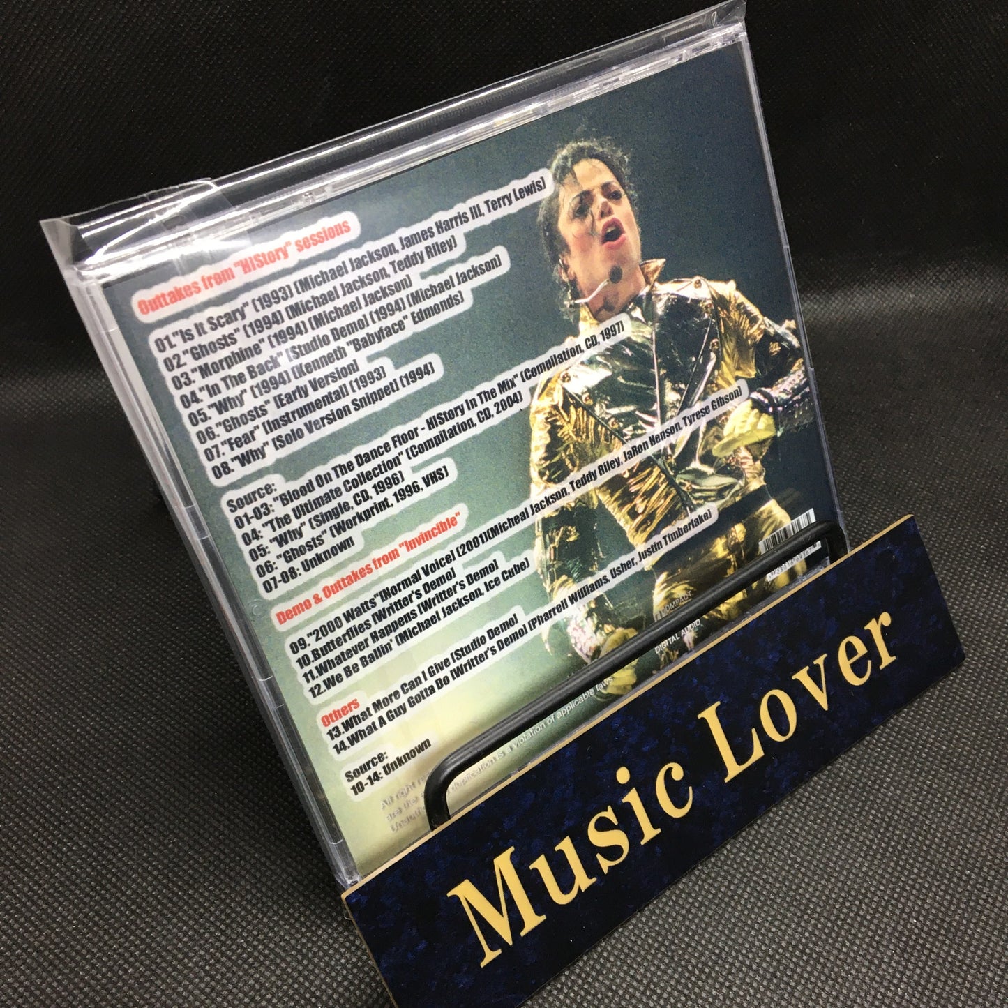 Michael Jackson / HIStory + Invincible Sessions And Others (1CDR)