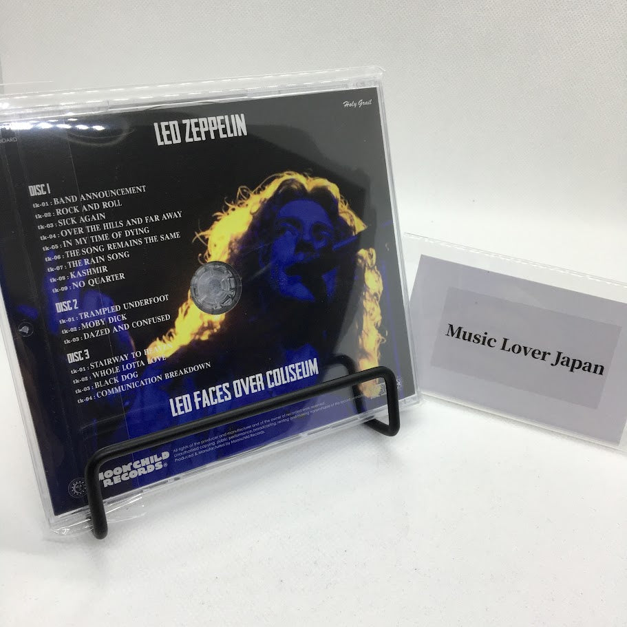 Led Zeppelin Led Faces Over Coliseum 1975 3CD Moonchild Soundboard