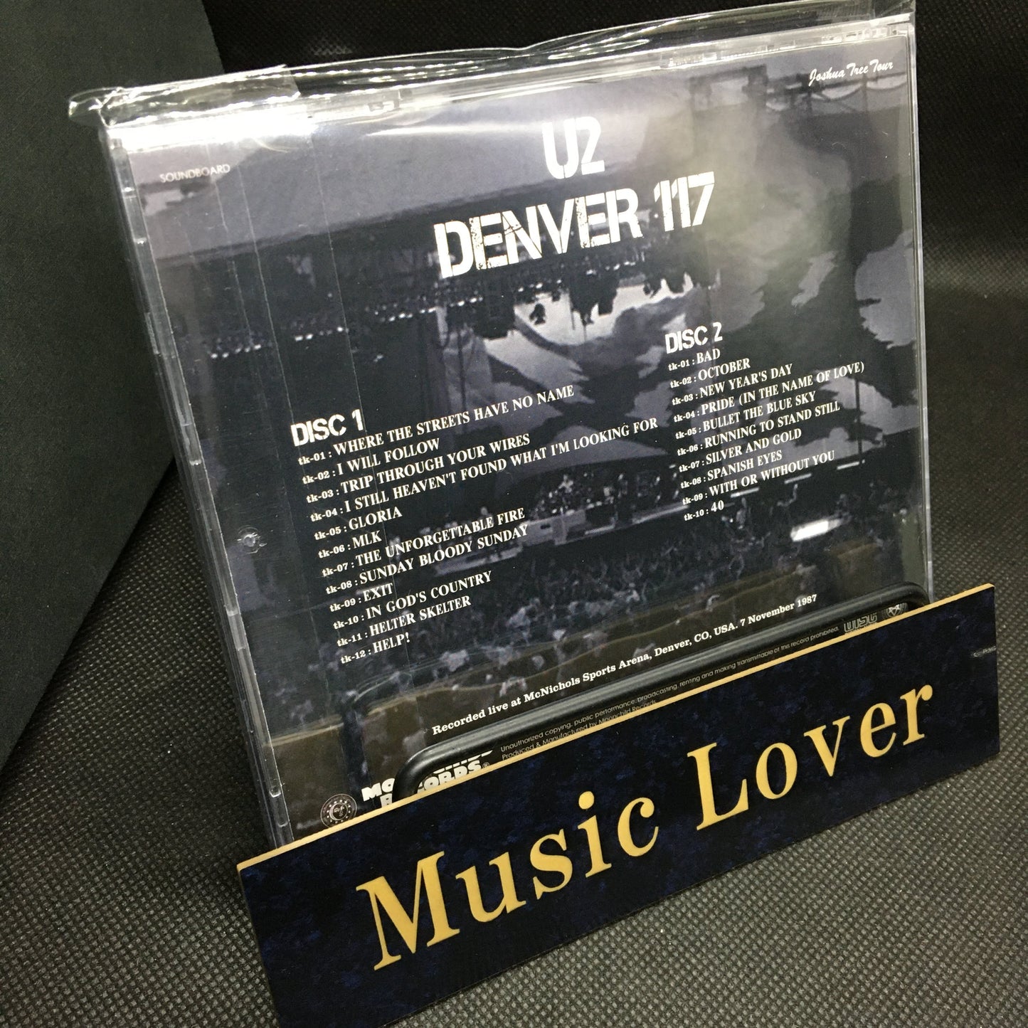 U2 / Denver 117 Joshua Tree Tour 1987 (2CD) Moonchild Records