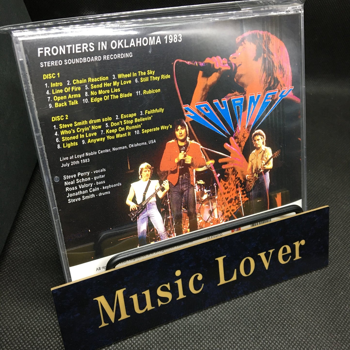 JOURNEY / FRONTIERS IN OKLAHOMA 1983 STEREO SOUNDBOARD (2CDR)