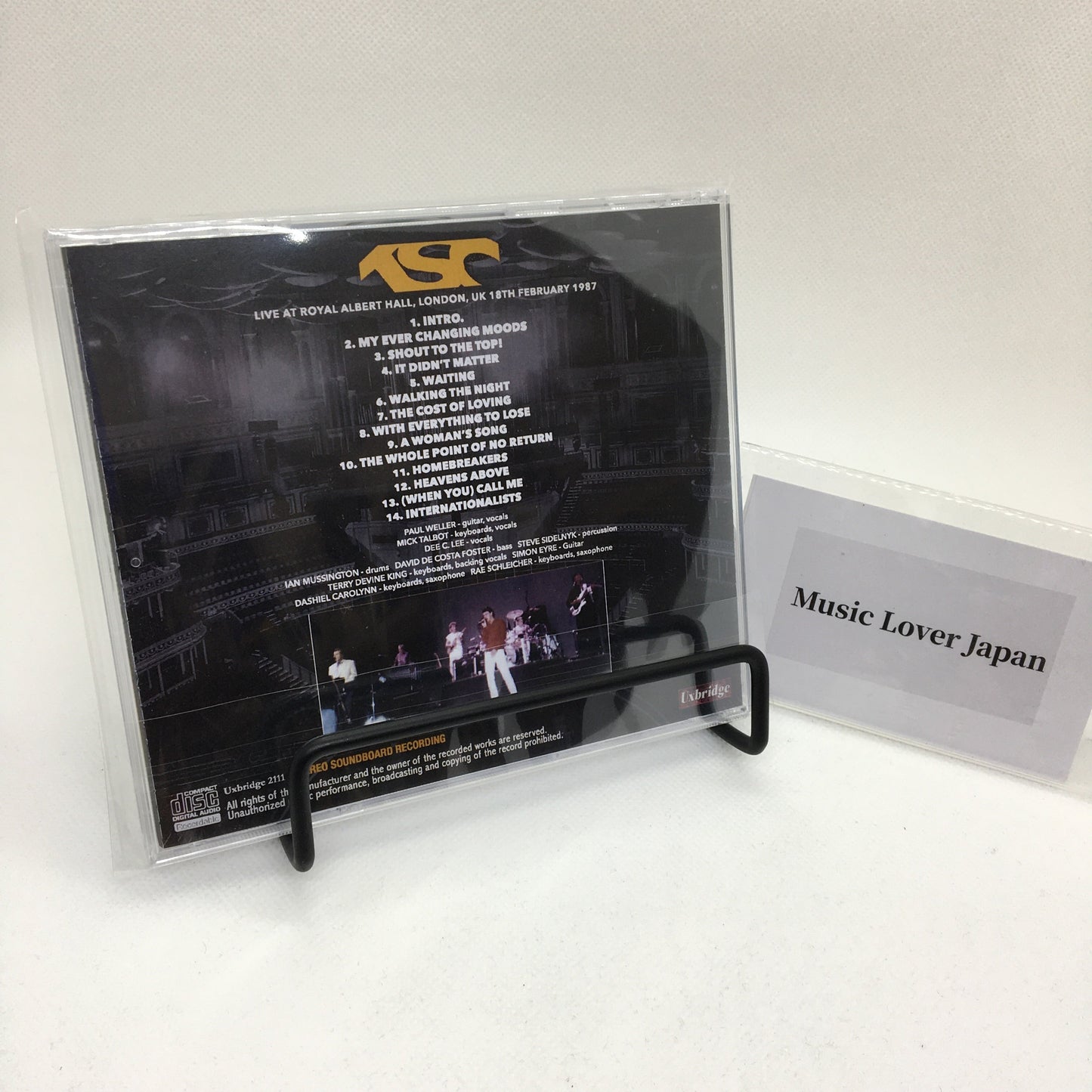 THE STYLE COUNCIL / ROYAL ALBERT HALL 1987 FM BROADCAST Soundboard (1CDR)