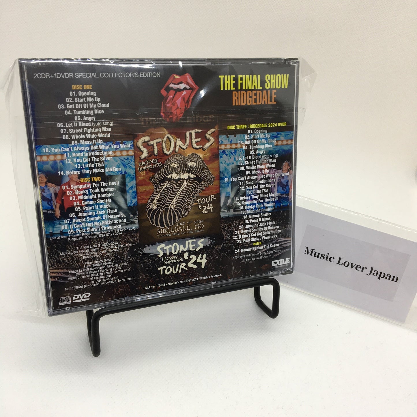 THE ROLLING STONES / THE FINAL SHOW RIDGEDALE: HACKNEY DIAMONDS TOUR 2024 (2CDR+1DVDR)