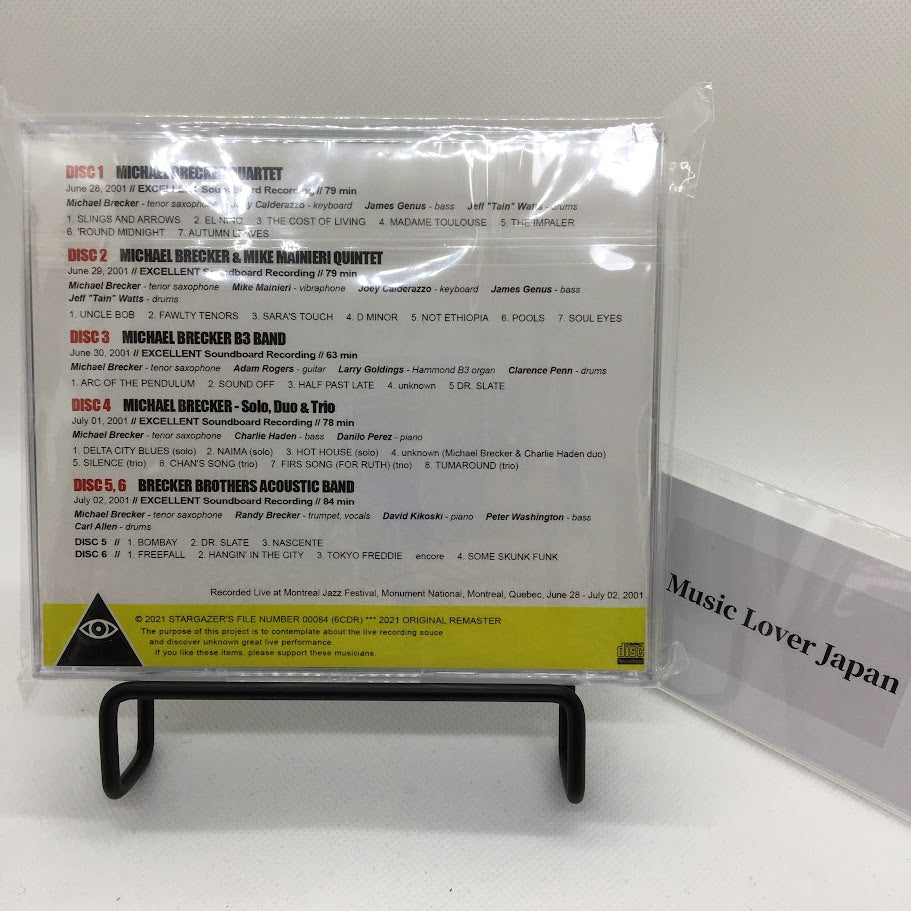 MICHAEL BRECKER / FESTIVAL DE JAZZ DE MONTREAL 2001 (6 CD)