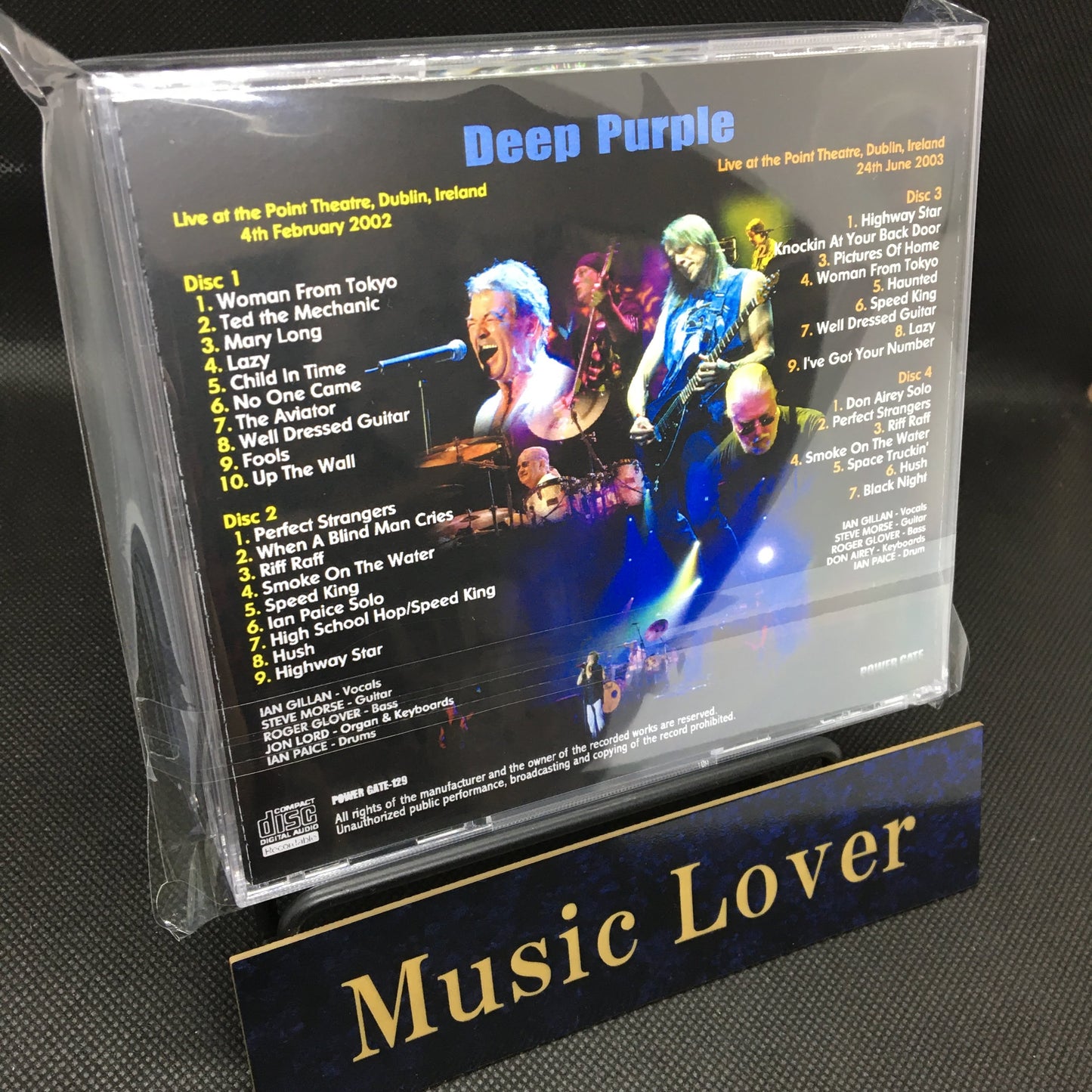 DEEP PURPLE / IRISH PURPLE DUBLIN 2002 & 2003 (4CDR)