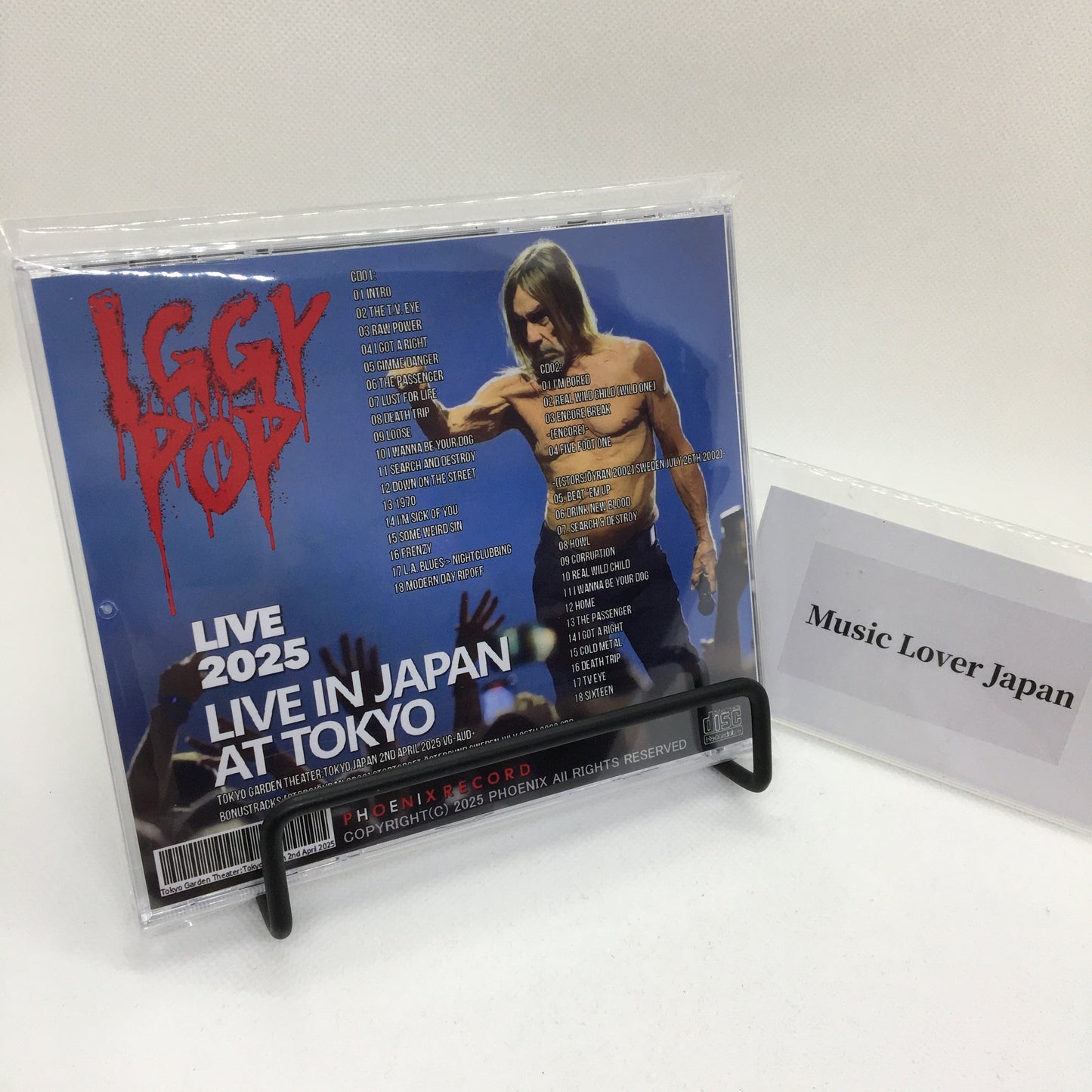 Iggy Pop / Gira por Japón 2025 Teatro Jardín de Tokio (2CDR)