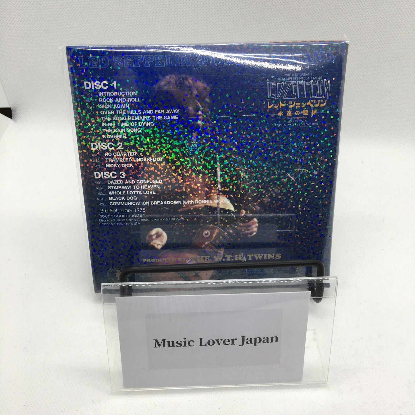 Led Zeppelin Wildest Dreams 1975 Caja de 6 CD Empress Valley Tarjeta sin número