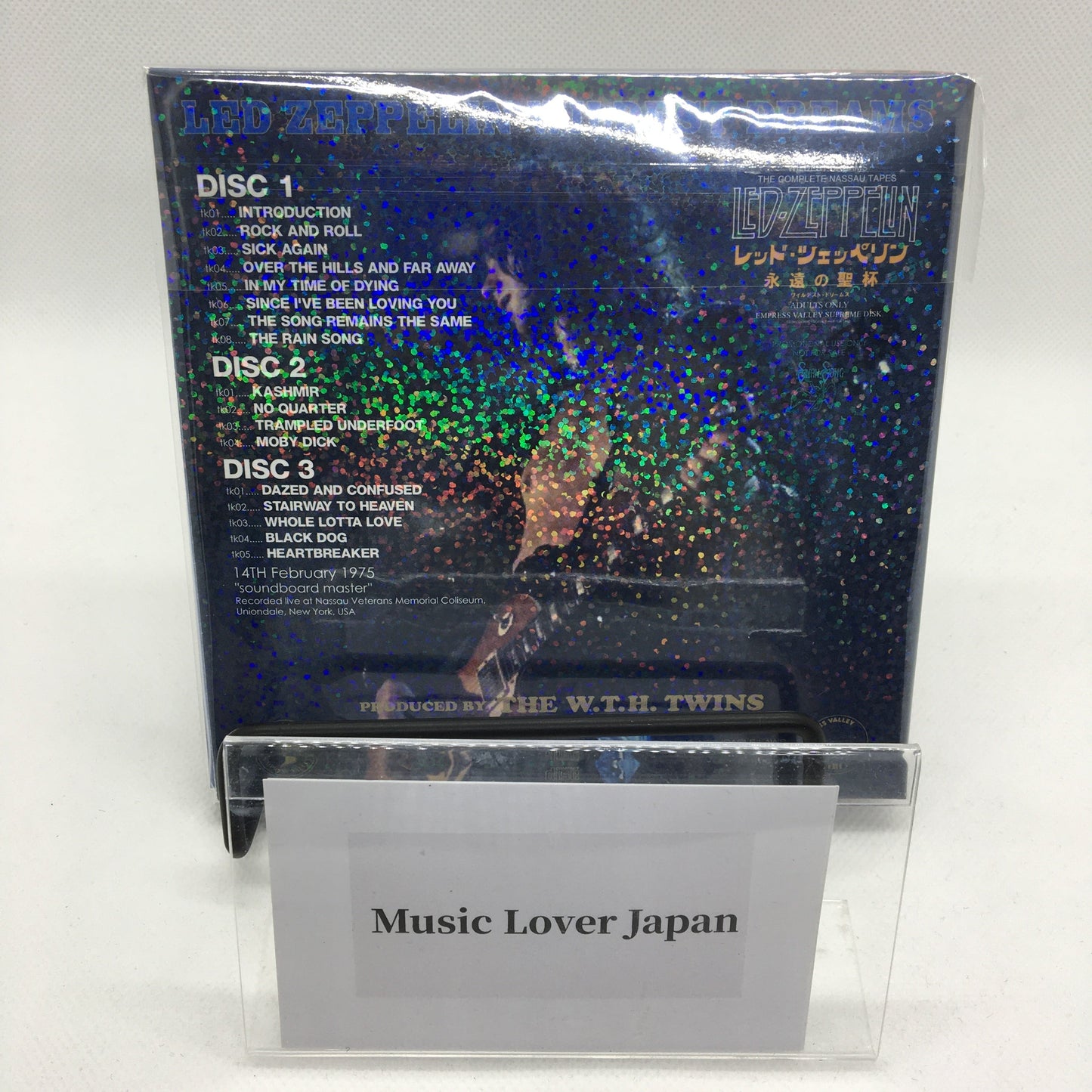 Led Zeppelin Wildest Dreams 1975 Caja de 6 CD Empress Valley Tarjeta sin número