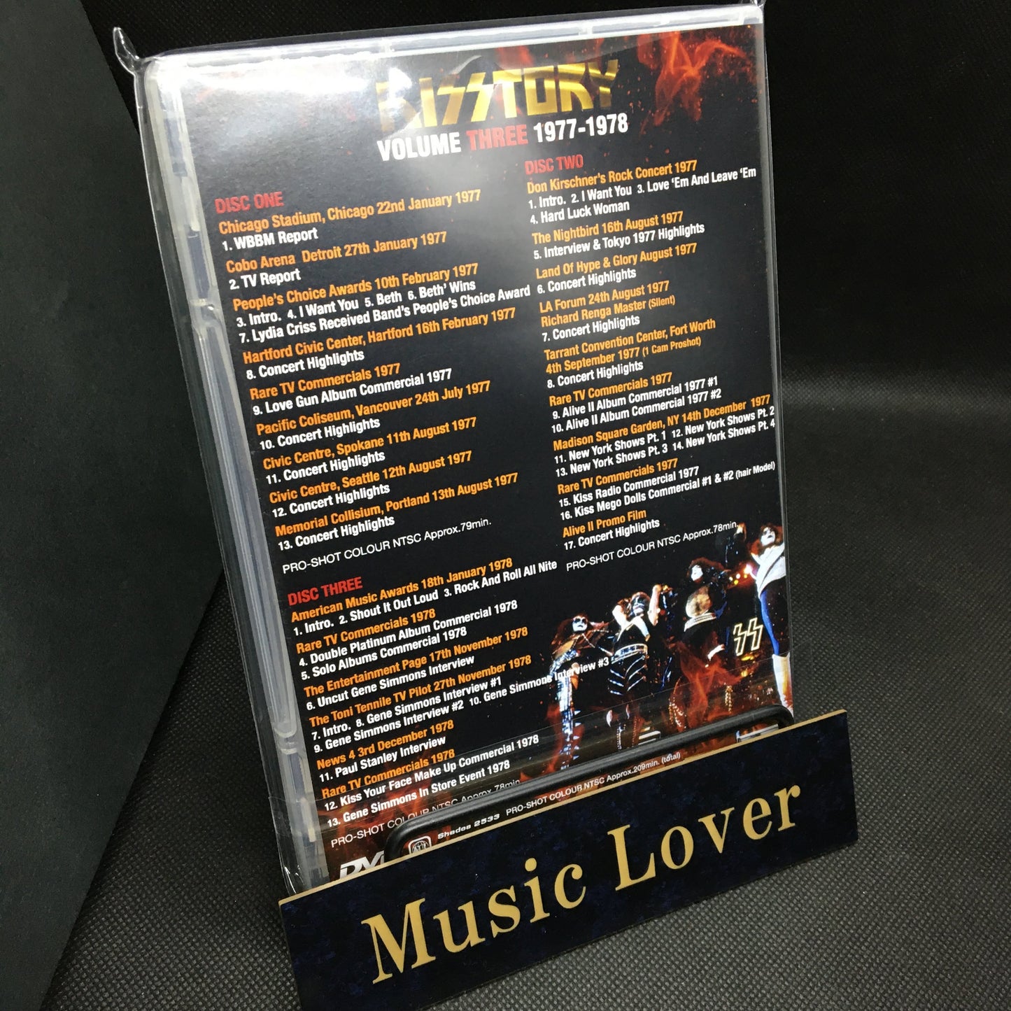 KISS / KISSTORY VOLUME THREE 1977-1978 PRO SHOT (3DVDR)