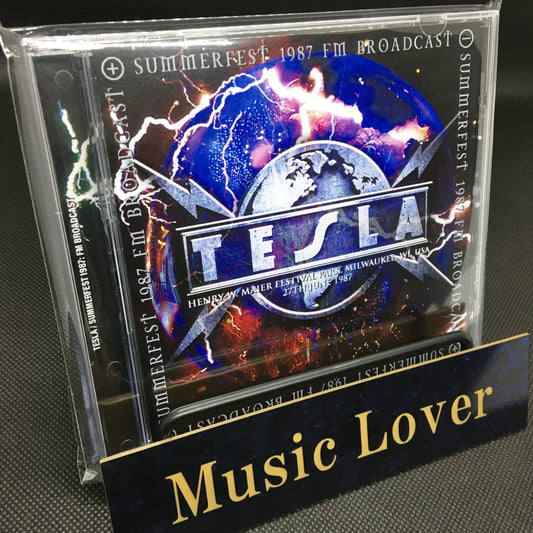 TESLA / SUMMERFEST 1987 FM Broadcast STEREO SOUNDBOARD (1CDR)