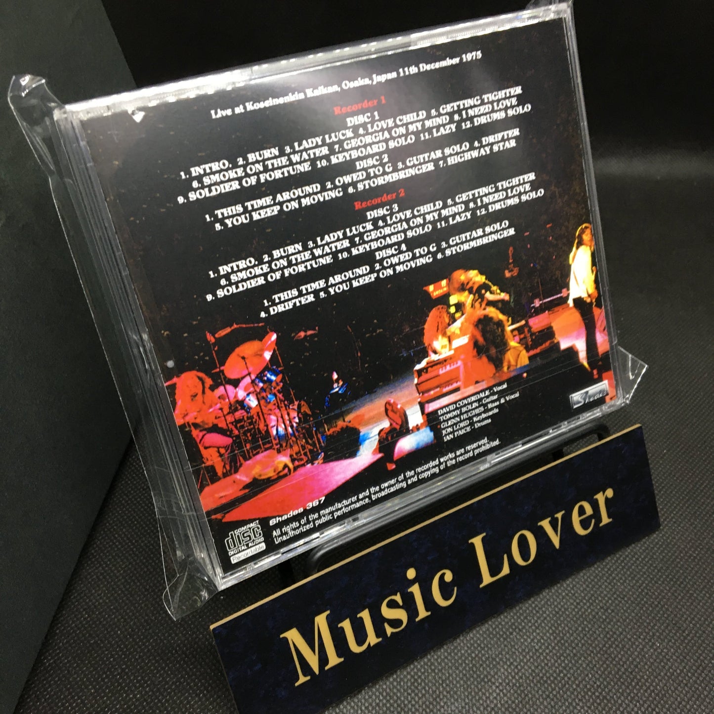 DEEP PURPLE / SORGONO SU OSAKA 1975 (4CDR)