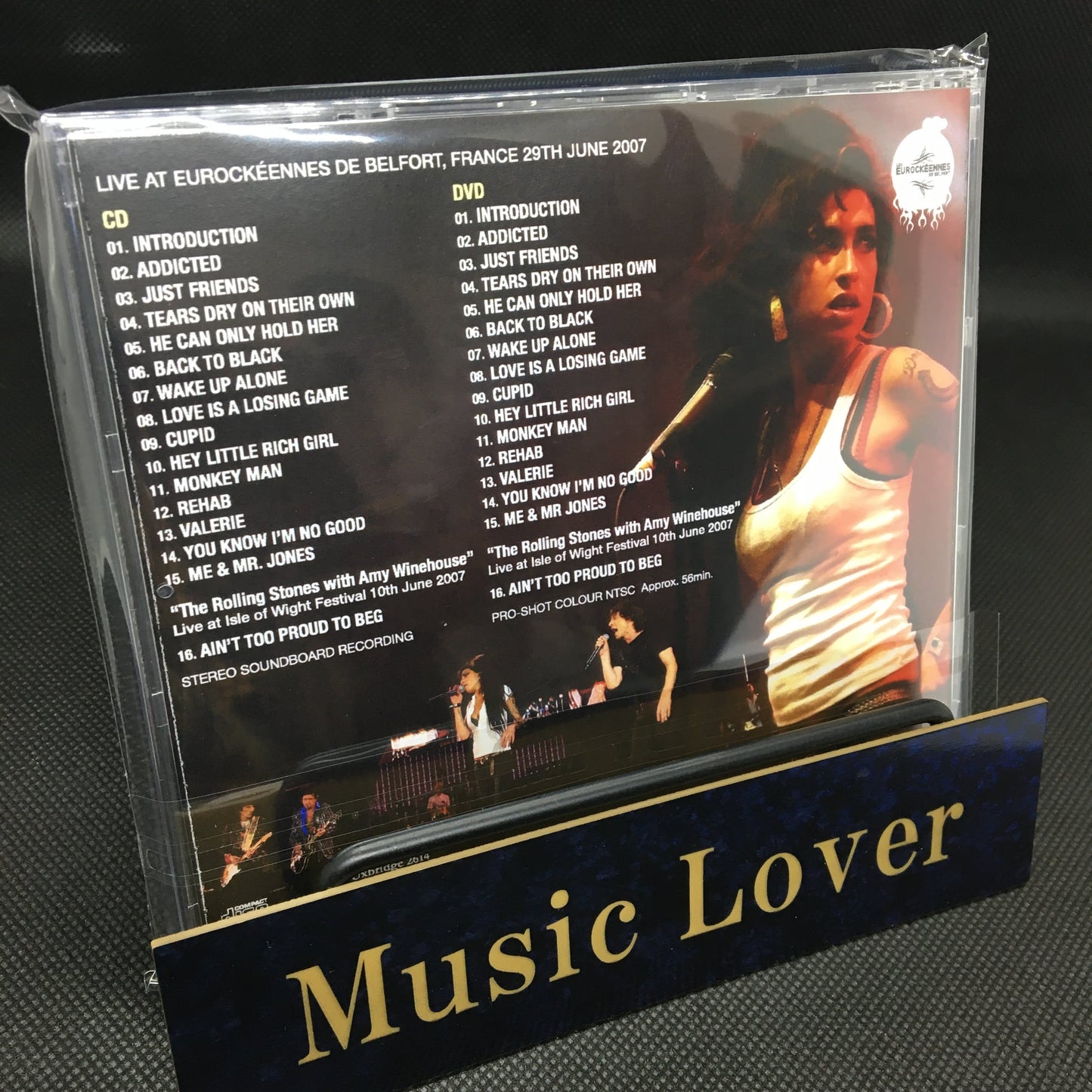 AMY WINEHOUSE / EUROCKEENNES 2007 STEREO SOUNDBOARD (1CDR+1DVDR)