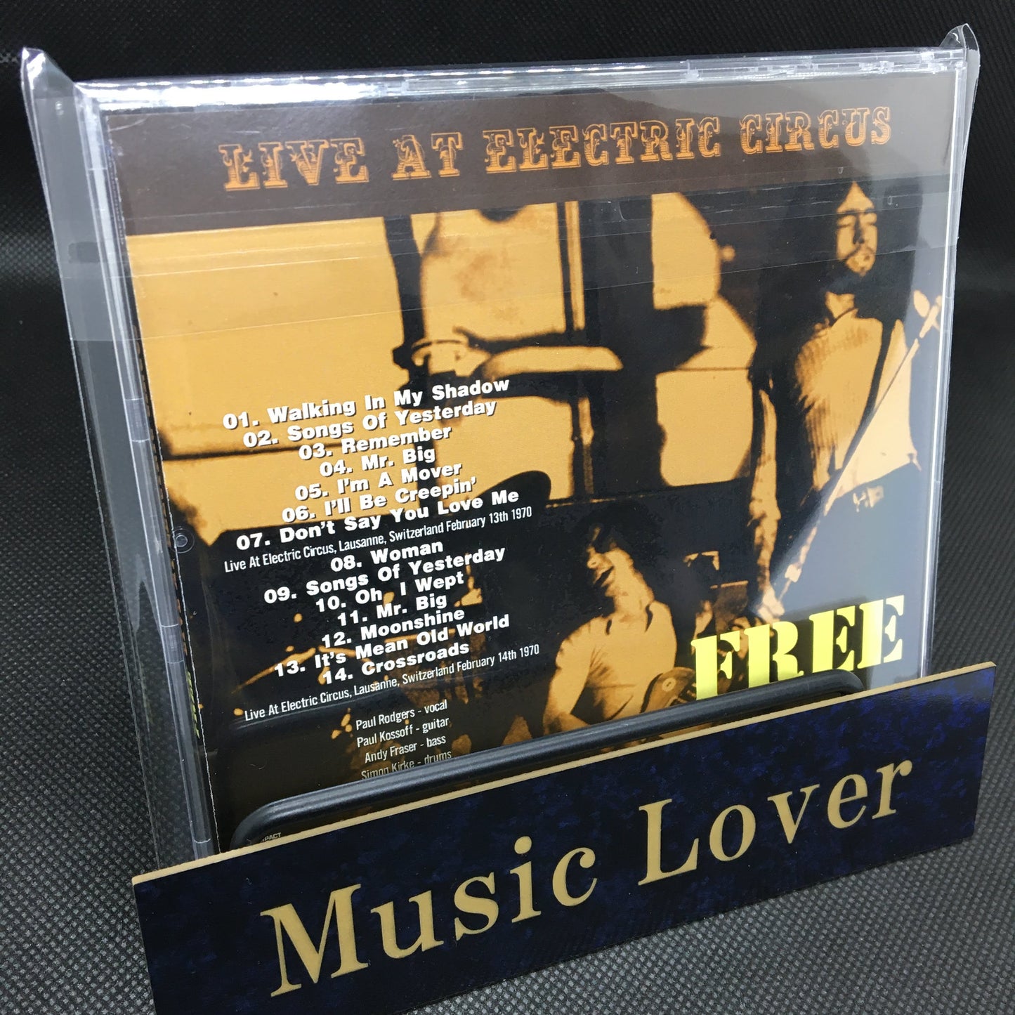 FREE / LIVE AT ELECTRIC CIRCUS (1CDR)