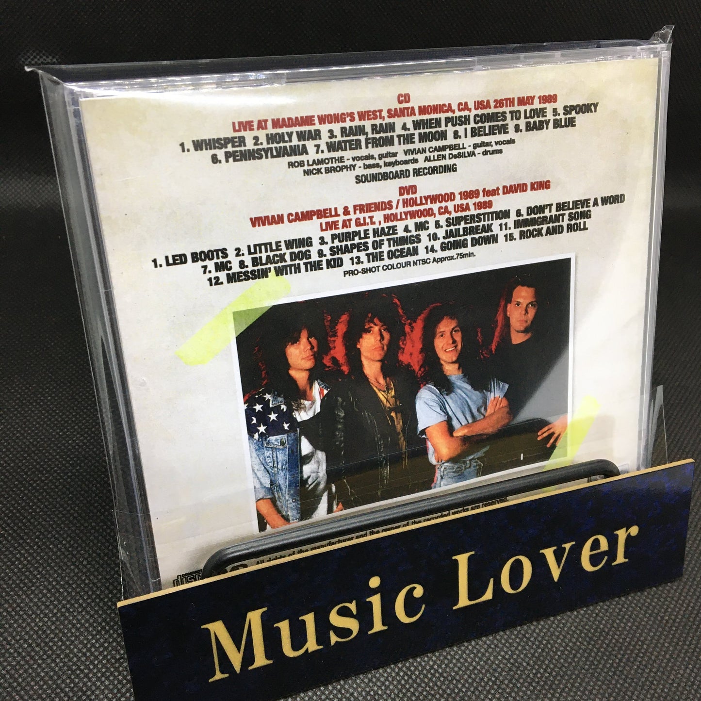 RIVERDOGS / SANTA MONICA 1989 SOUNDBOARD (1CDR+1DVDR)